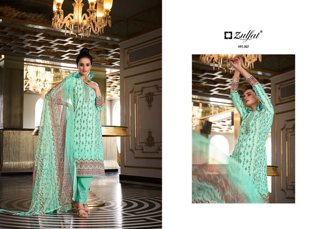 Kanikaari By Zulfat Cotton Dress Material Catalog